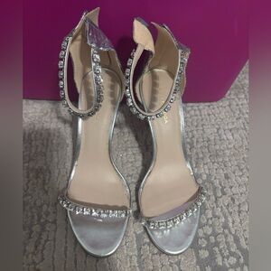 Pelle Moda rhinestone sandals silver women’s